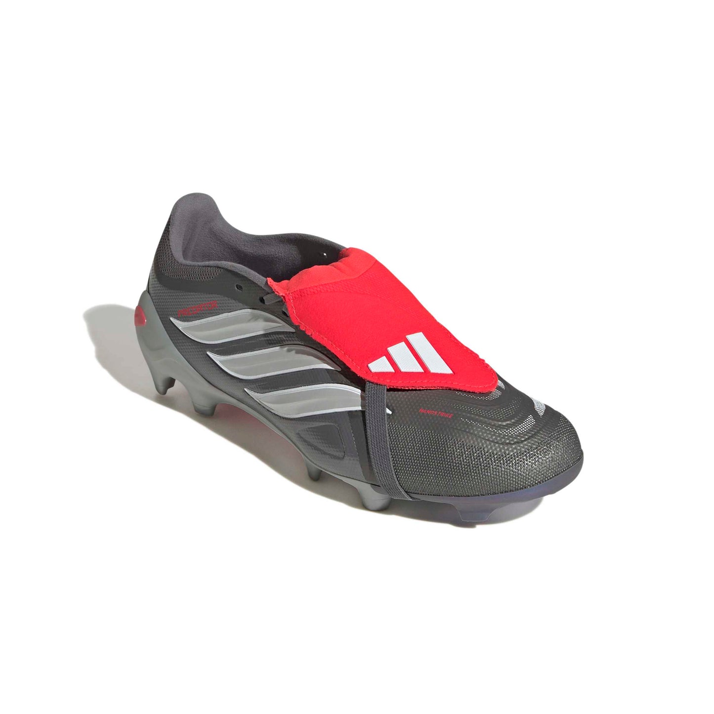 adidas Predator League Fold-Over Tongue FG - Iron Metallic / Zero Metalic / Lucid Red