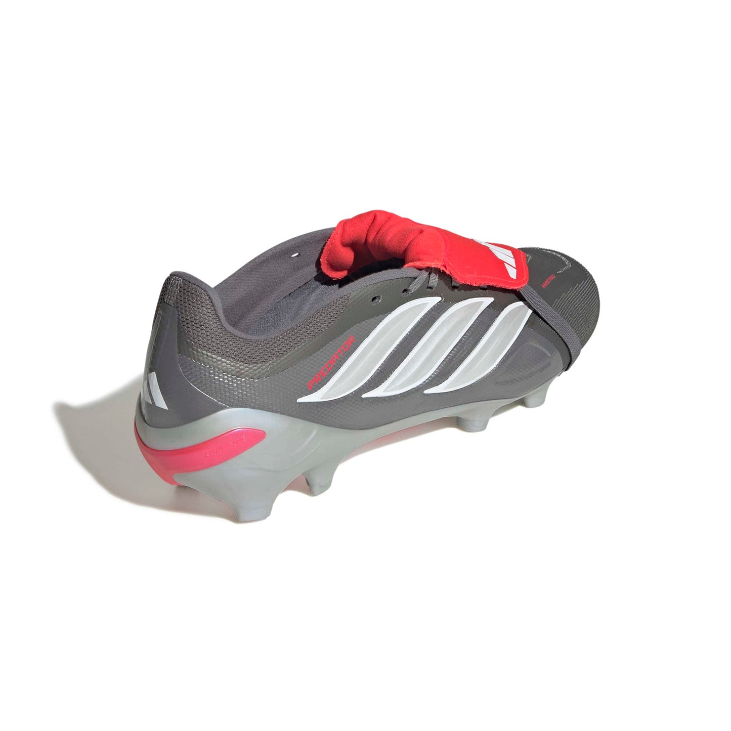 adidas Predator League Fold-Over Tongue FG - Iron Metallic / Zero Metalic / Lucid Red