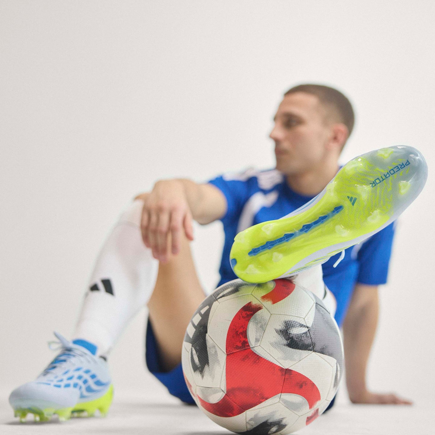 adidas Predator Elite FG - Crystal Sky / Ray Blue / Team Solar Yellow 2