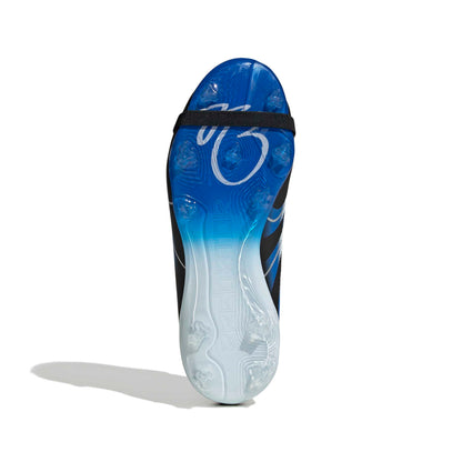 adidas Predator League FT FG J JB - Core Black / Cloud White / Glow Blue