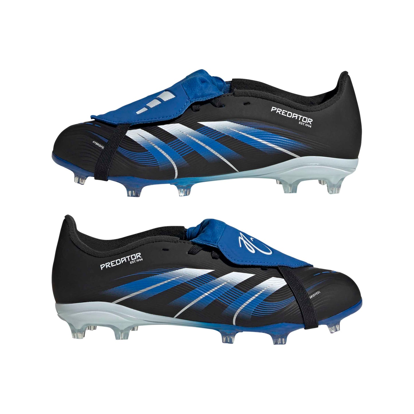 adidas Predator League FT FG J JB - Core Black / Cloud White / Glow Blue