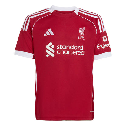 adidas Liverpool FC 25-26 Kids Home - Strawberry Red