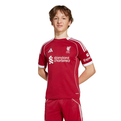 adidas Liverpool FC 25-26 Kids Home - Strawberry Red
