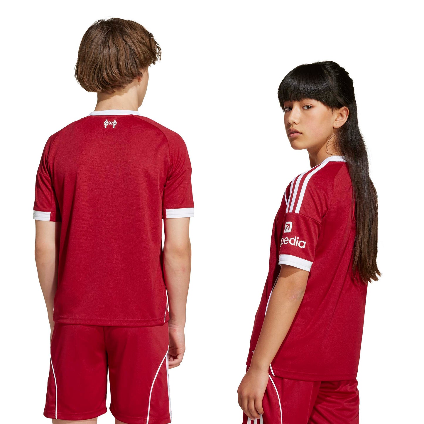 adidas Liverpool FC 25-26 Kids Home - Strawberry Red