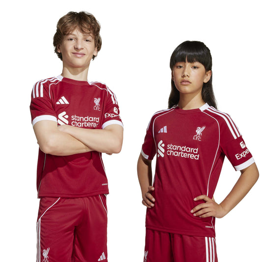 adidas Liverpool FC 25-26 Kids Home - Strawberry Red