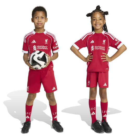 adidas Liverpool FC 25-26 Home Mini Kit - Strawberry Red