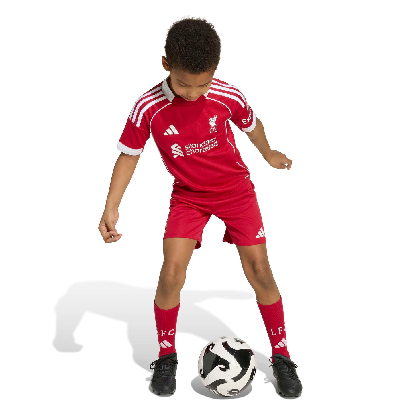 adidas Liverpool FC 25-26 Home Mini Kit - Strawberry Red