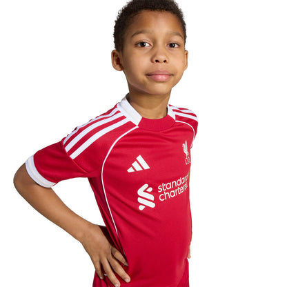 adidas Liverpool FC 25-26 Home Mini Kit - Strawberry Red