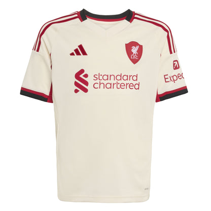adidas Liverpool FC 25-26 Kids Away Jersey - Wonder White