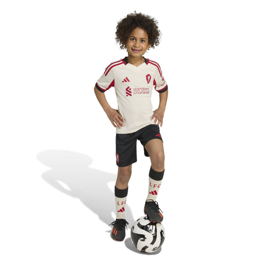 adidas Liverpool FC 25-26 Kids Mini Away Kit - Wonder White