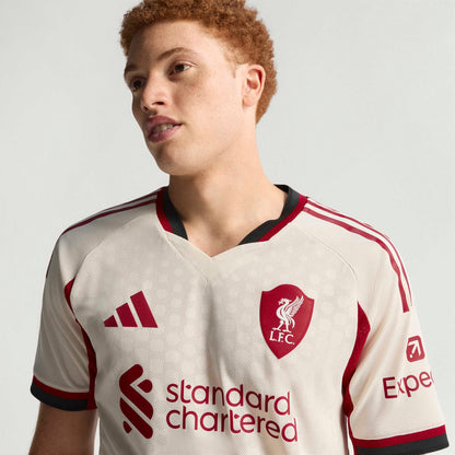 adidas Liverpool FC 25-26 Authentic Away Jersey - Wonder White