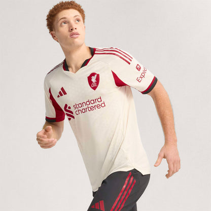 adidas Liverpool FC 25-26 Authentic Away Jersey - Wonder White