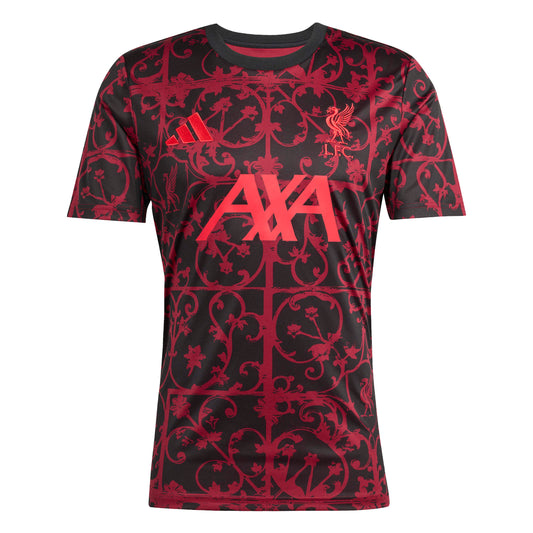 adidas Liverpool FC 25-26 Pre-Match Jersey - Black / Pure Ruby