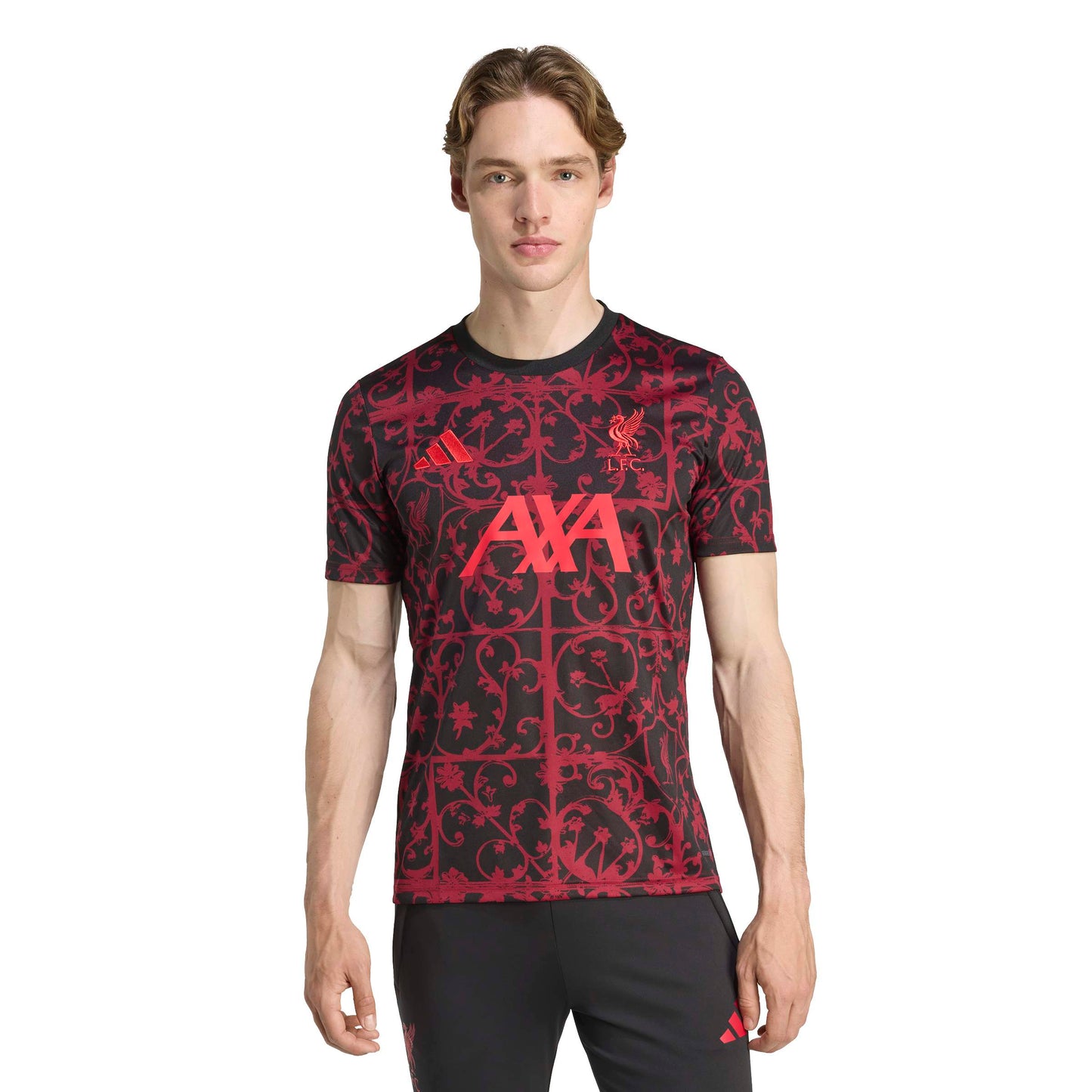 adidas Liverpool FC 25-26 Pre-Match Jersey - Black / Pure Ruby