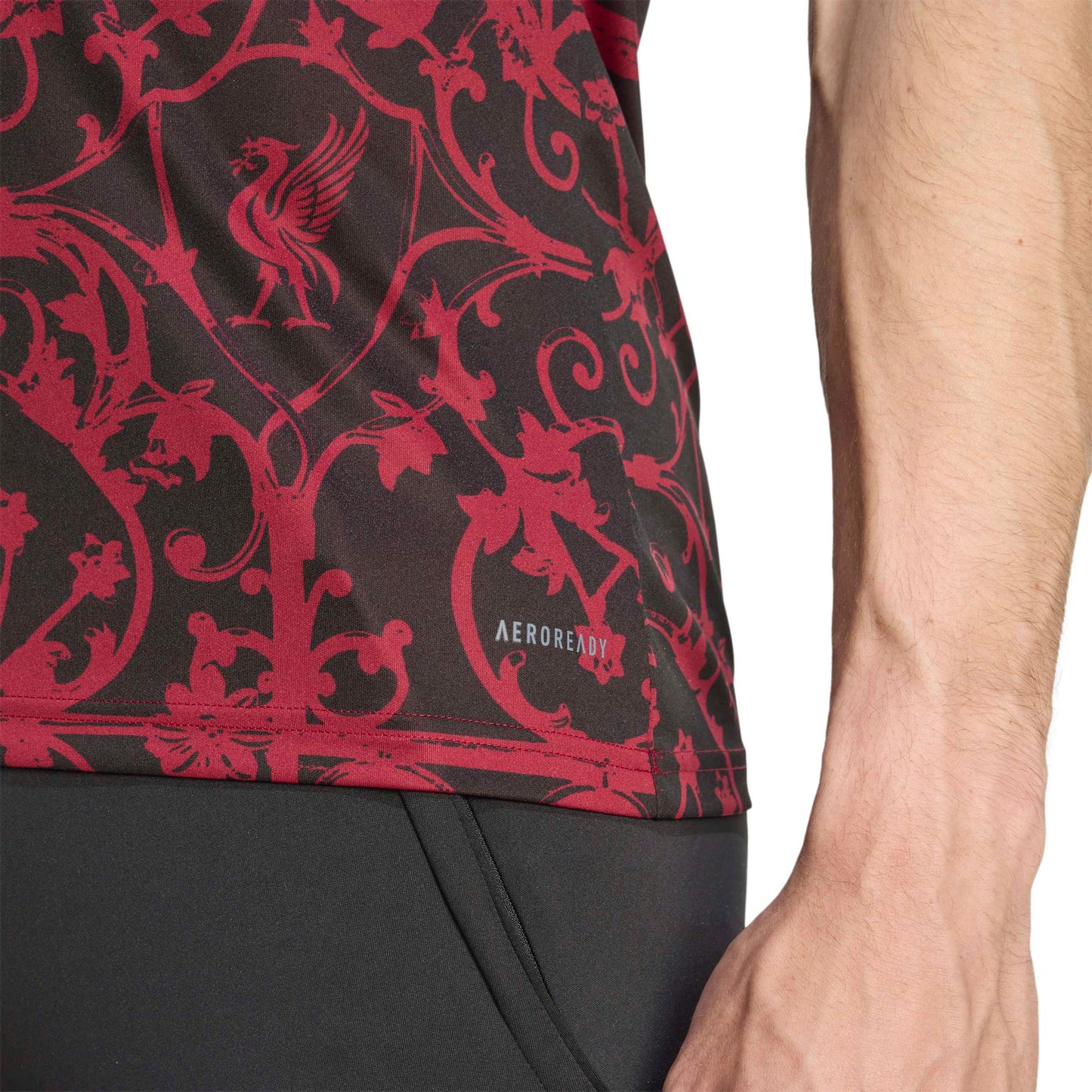 adidas Liverpool FC 25-26 Pre-Match Jersey - Black / Pure Ruby