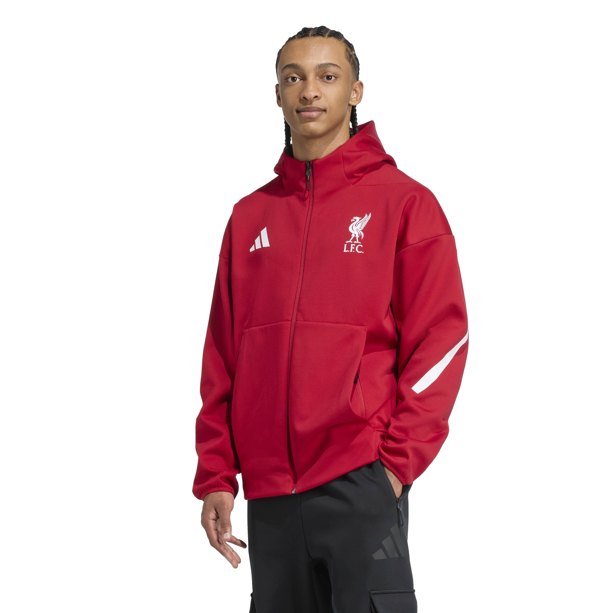 adidas Liverpool FC Z.N.E. Anthem Jacket - Strawberry Red – Soccer