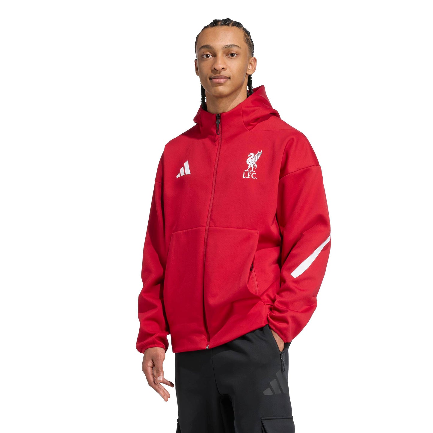 adidas Liverpool FC Z.N.E. Anthem Jacket - Strawberry Red