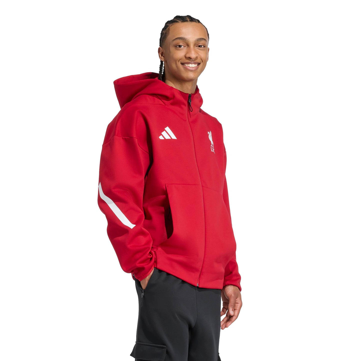 adidas Liverpool FC Z.N.E. Anthem Jacket - Strawberry Red