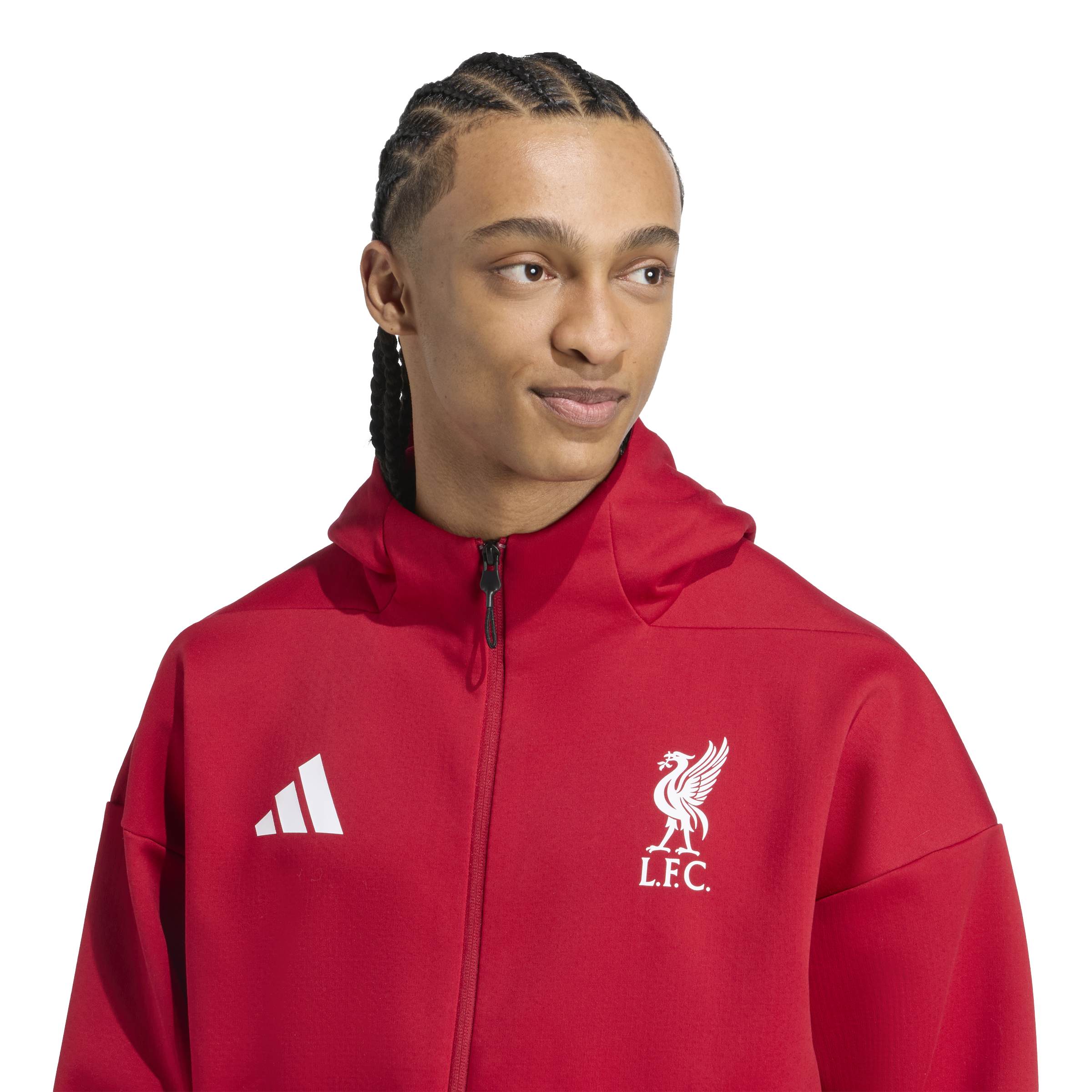adidas Liverpool FC Z.N.E. Anthem Jacket - Strawberry Red – Soccer