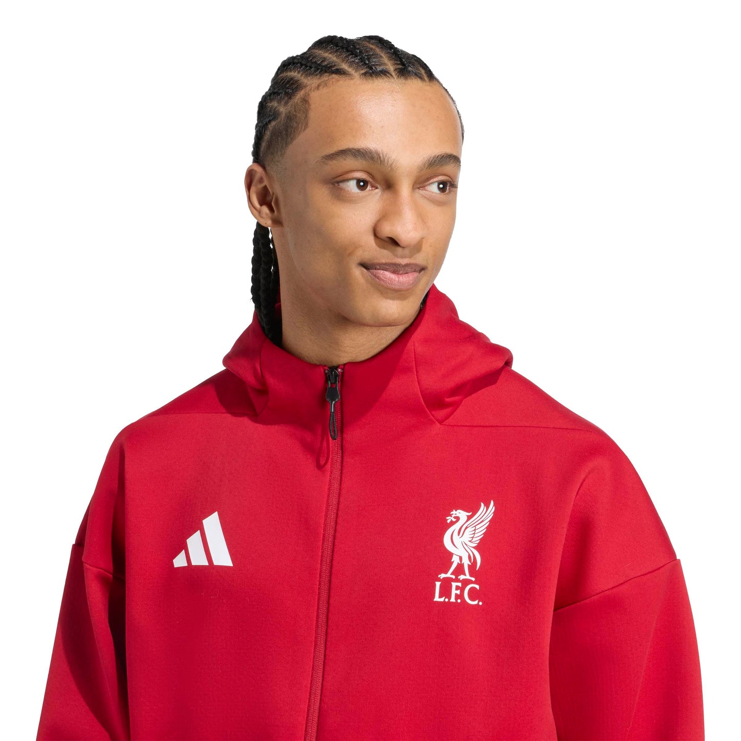 adidas Liverpool FC Z.N.E. Anthem Jacket - Strawberry Red