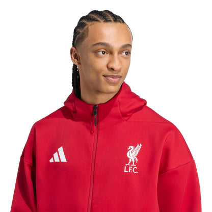 adidas Liverpool FC Z.N.E. Anthem Jacket - Strawberry Red