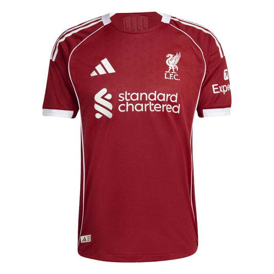 adidas Liverpool FC 25-26 Authentic Home - Strawberry Red