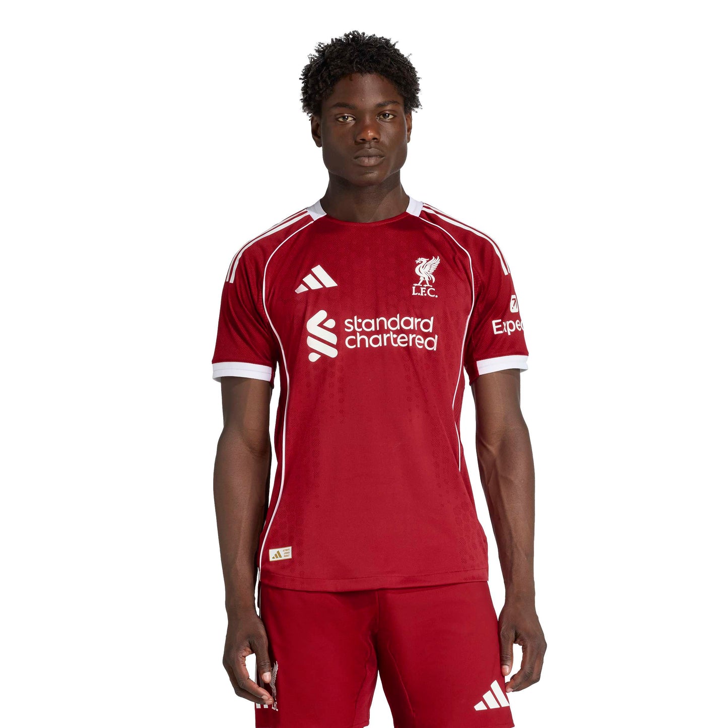 adidas Liverpool FC 25-26 Authentic Home - Strawberry Red