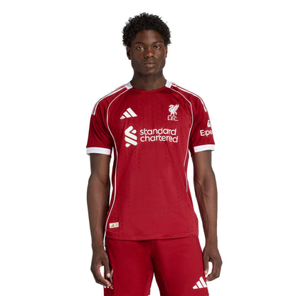 adidas Liverpool FC 25-26 Authentic Home - Strawberry Red