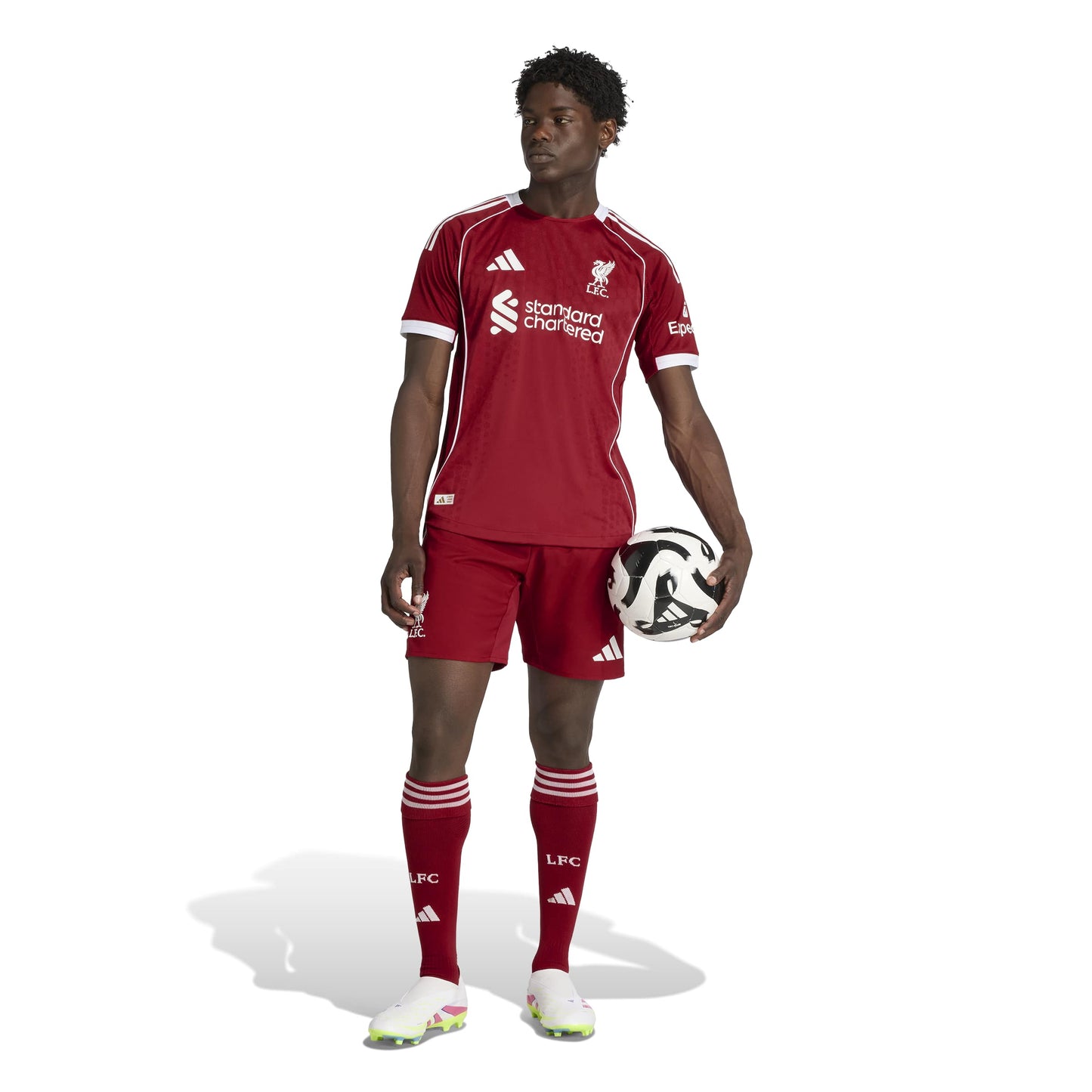 adidas Liverpool FC 25-26 Authentic Home - Strawberry Red