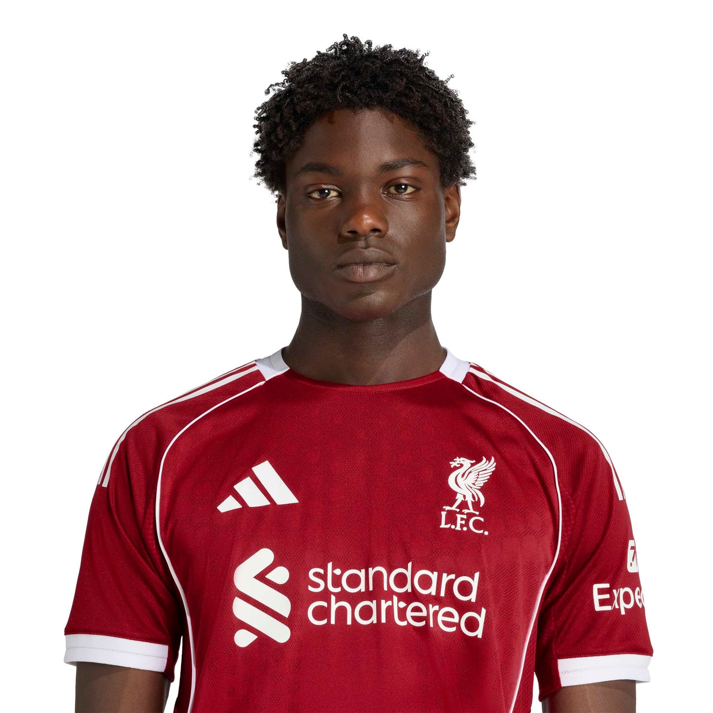 adidas Liverpool FC 25-26 Authentic Home - Strawberry Red