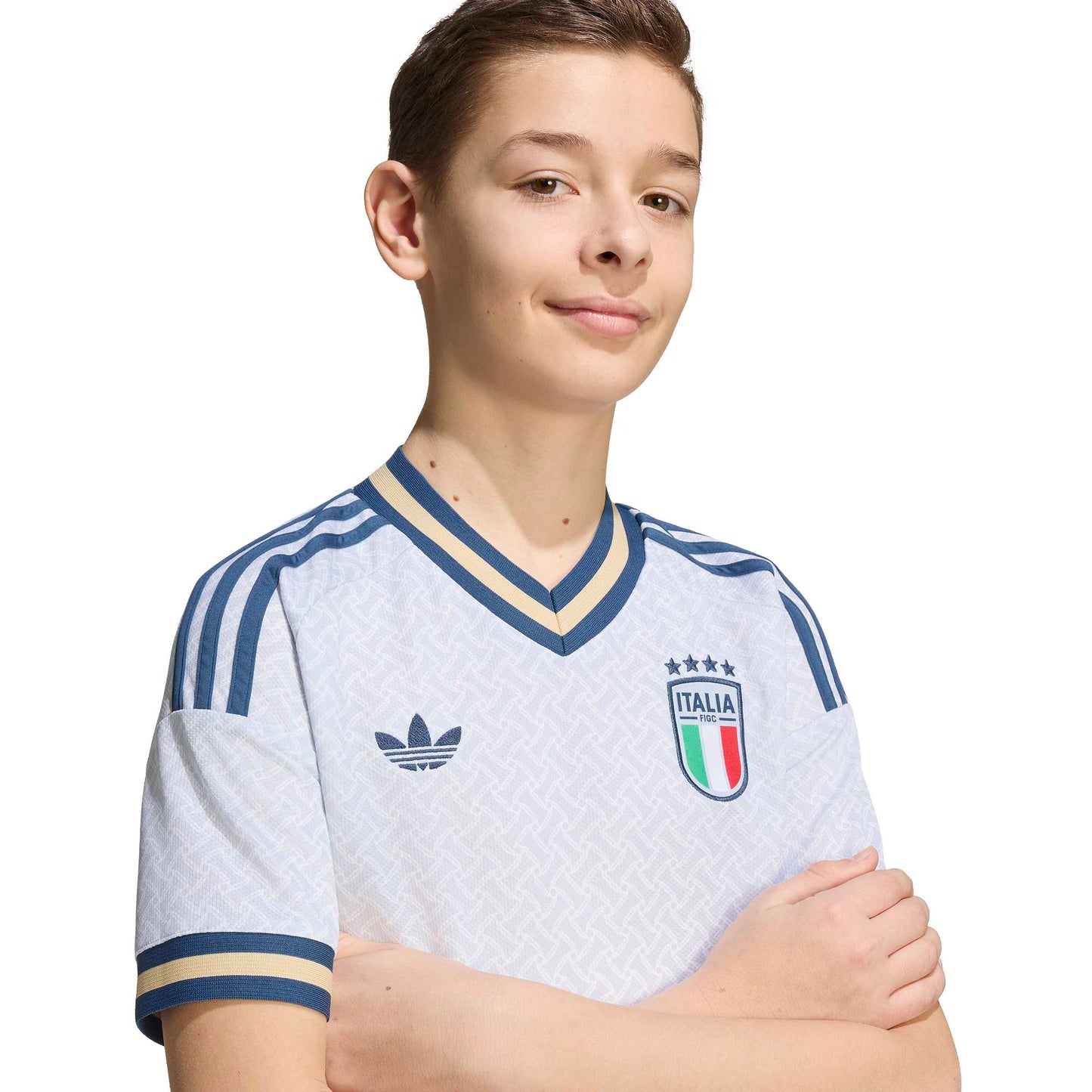 adidas Italy 26 Away Kids Jersey - Aeroblue