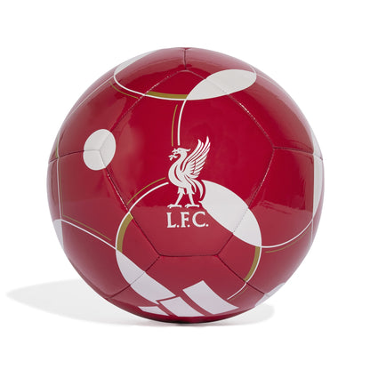 adidas Liverpool FC Club Ball - Strawberry Red / White / Bold Gold