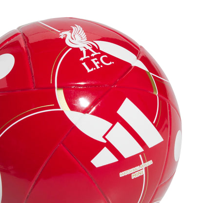 adidas Liverpool FC Mini Club Ball - Strawberry Red / White / Bold