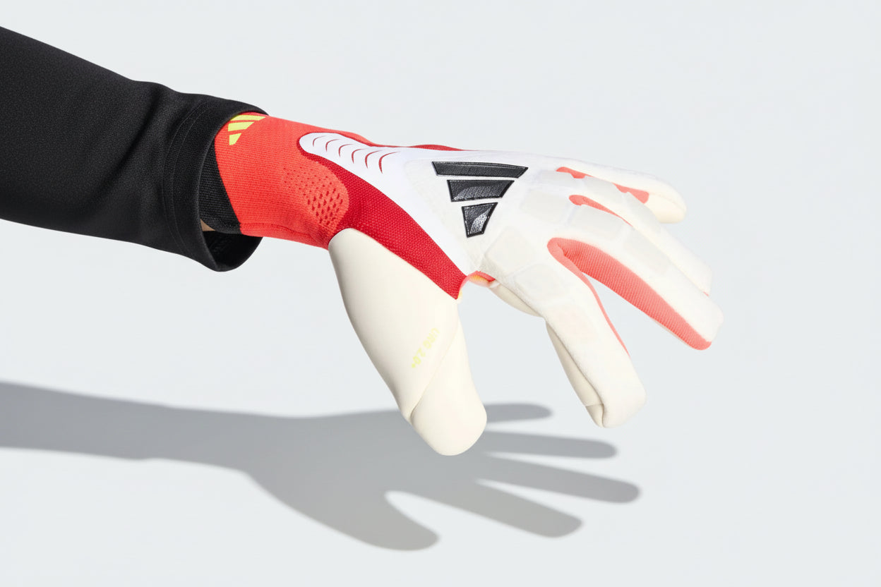 adidas Predator Goalkeeper Glove Pro - White / Lucid Red / Black4068812003455