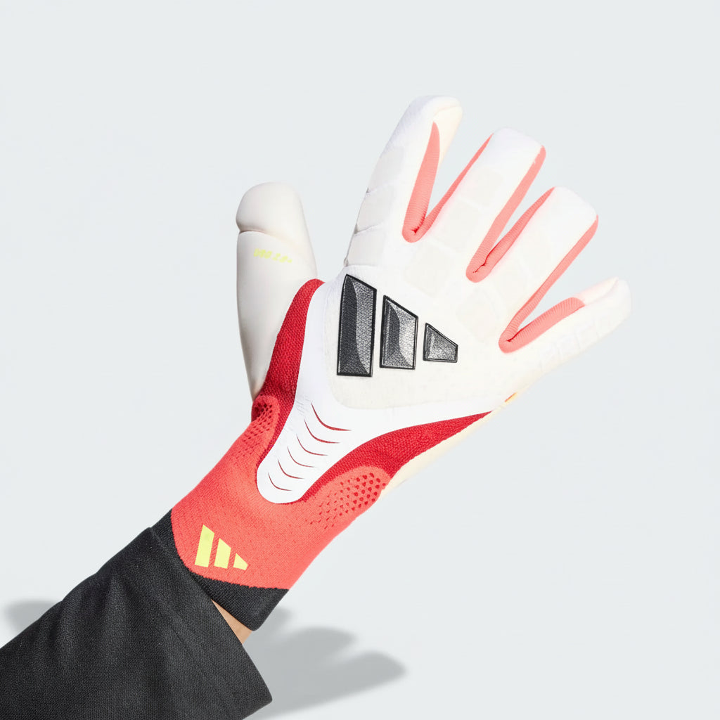 adidas Predator Goalkeeper Glove Pro - White / Lucid Red / Black4068812003455