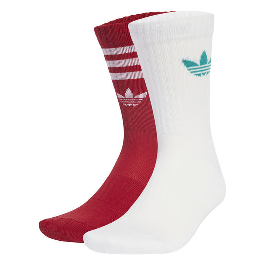 adidas Liverpool FC 25-26 Socks 2 Pairs - White/Strawberry Red/Sea Green/White