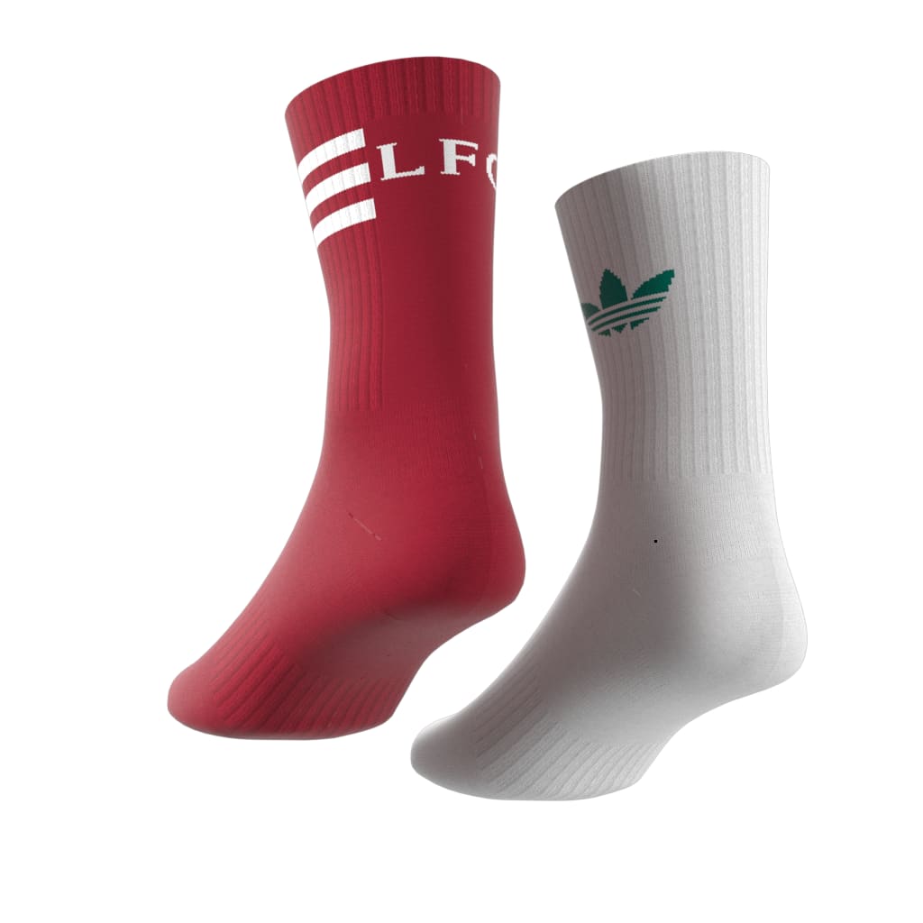 adidas Liverpool FC 25-26 Socks 2 Pairs - White/Strawberry Red/Sea Green/White