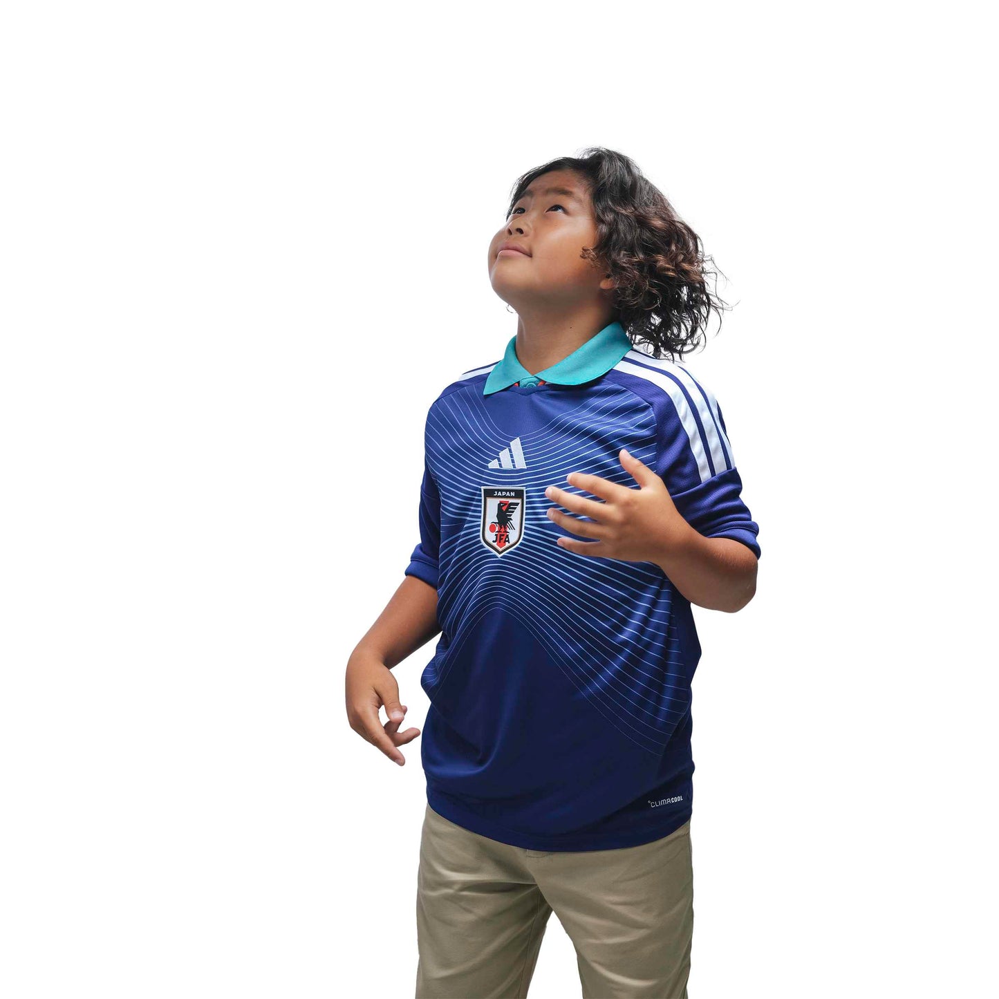 adidas Japan 26 Kids Home Jersey - Ash Blue