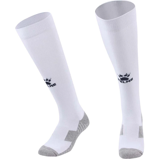 KELME Full-Length Football Socks - White