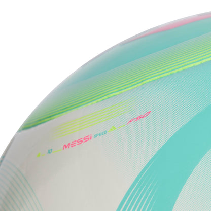 adidas Messi Club Ball - White / Flash Aqua / Halo Mint / Lucid Pink