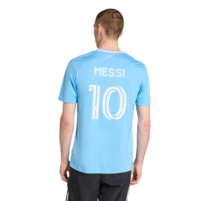 adidas Inter Miami CF 25-26 Messi Third Jersey - Semi Blue Burst
