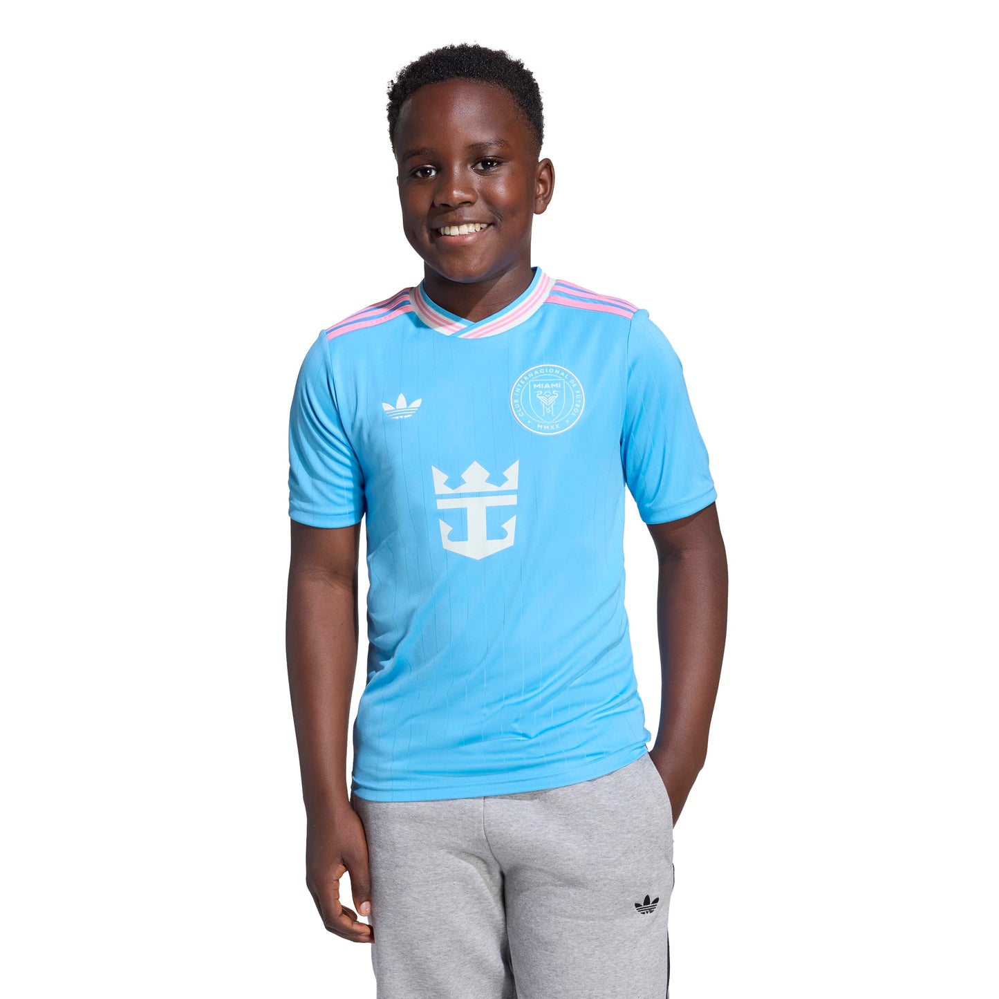 adidas Inter Miami CF 25-26 Messi 10 Kids Third Jersey - Semi Blue Burst