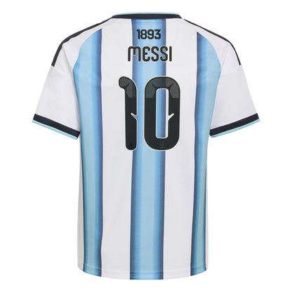 adidas Argentina 26 Messi Kids Home Jersey - White / Icey Blue / Light Blue