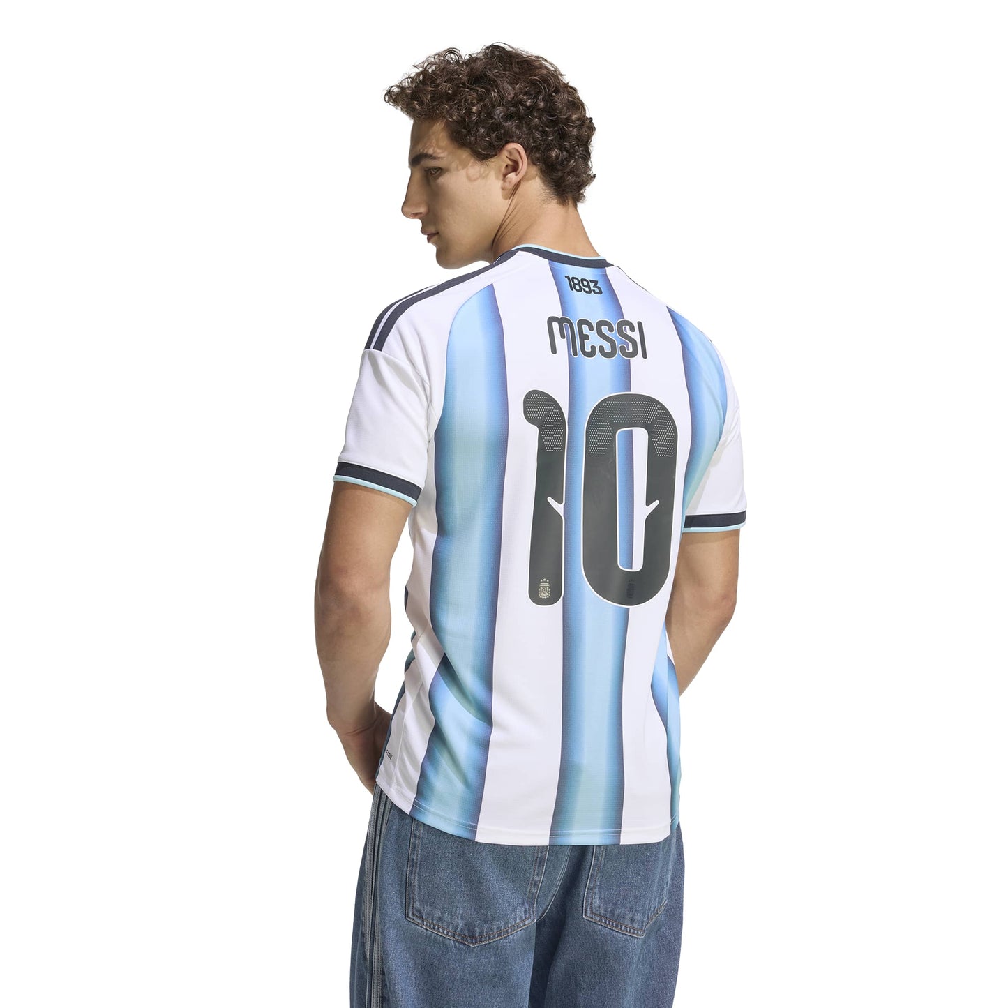 adidas Argentina 26 Home Messi Jersey - White / Sky Blue
