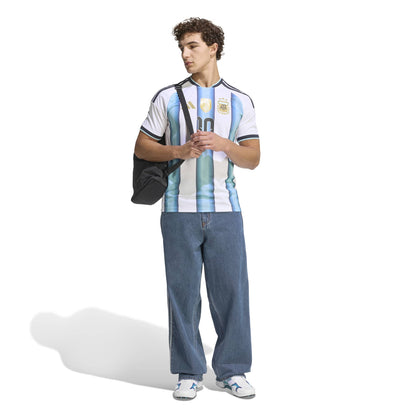 adidas Argentina 26 Home Messi Jersey - White / Sky Blue