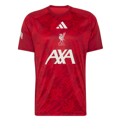 adidas Liverpool FC 26-27 Pre-Match Jersey - Active Maroon / Better Scarlet