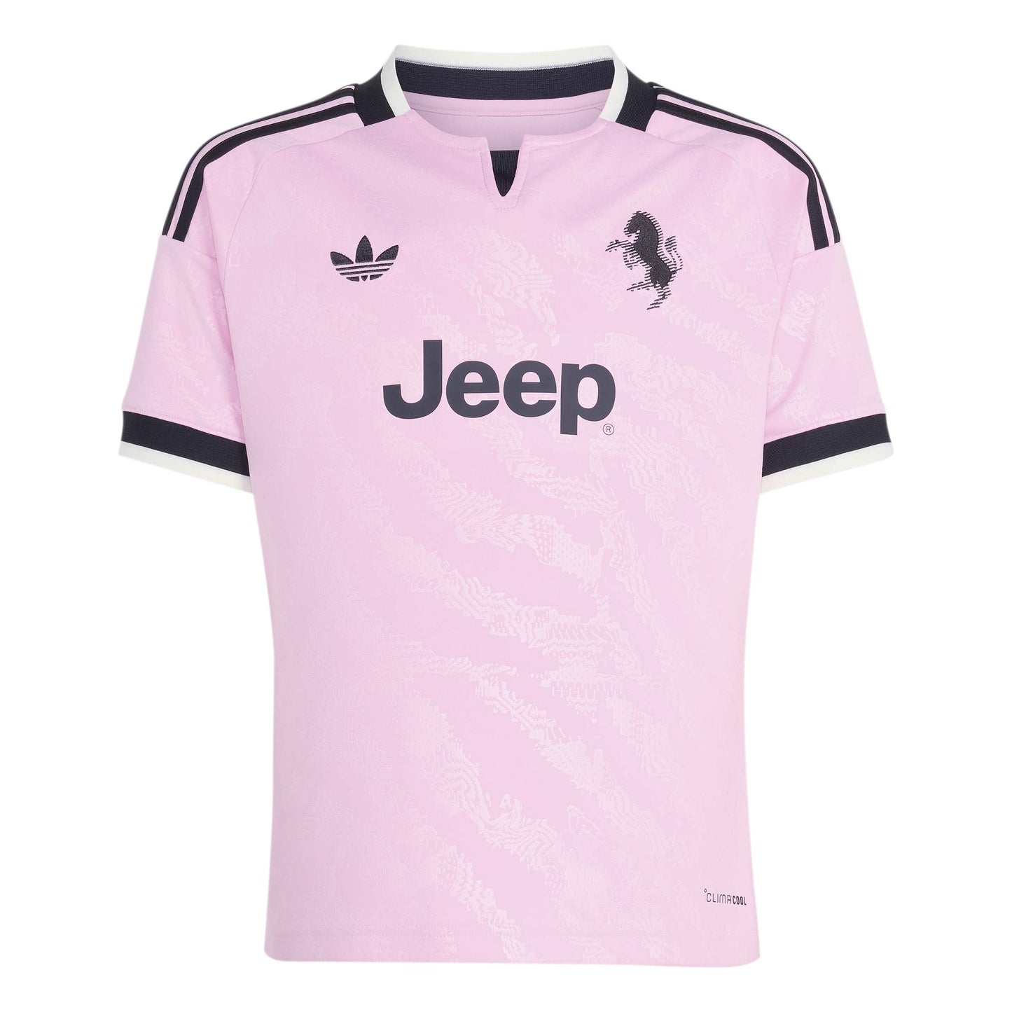 adidas Juventus 26-27 Kids Away Jersey - True Pink / Black