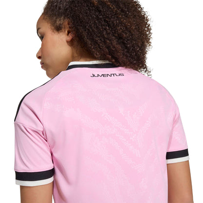 adidas Juventus 26-27 Kids Away Jersey - True Pink / Black