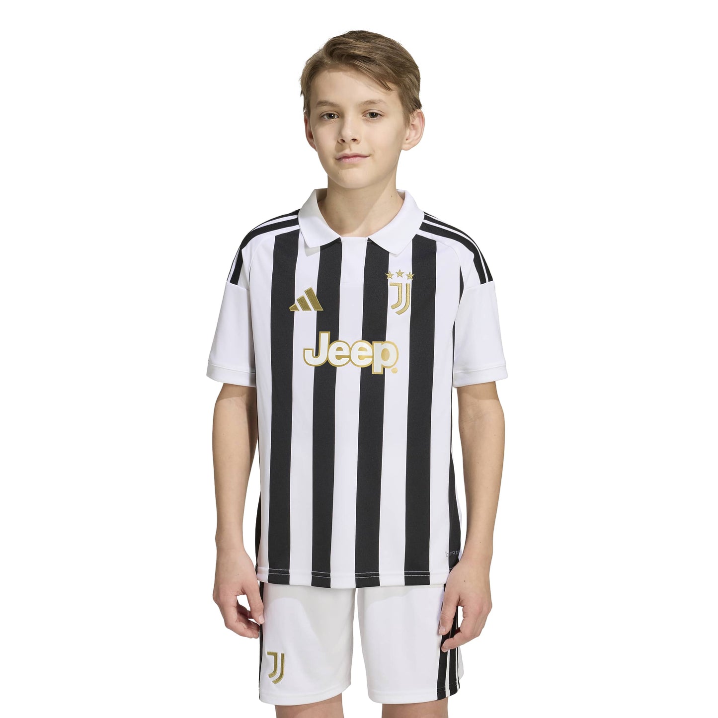 adidas Juventus 26-27 Kids Home Jersey - White / Black