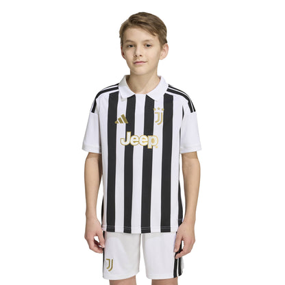 adidas Juventus 26-27 Kids Home Jersey - White / Black